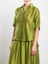 Claude Shirt in Gossamer - Lime