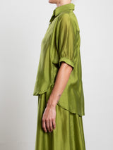 Claude Shirt in Gossamer - Lime