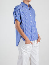 Claude Shirt in Provence Stripe - Blue/White