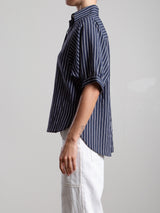 Claude Shirt in Marina Stripe - Ink