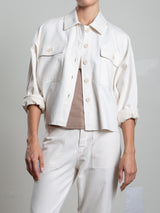 Izzy Shirt in Linen Twill - Bone