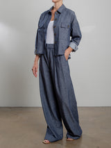 Izzy Shirt in Linen Twill - Night