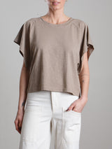 Kimono Tee in Supima Slub - Anthracite