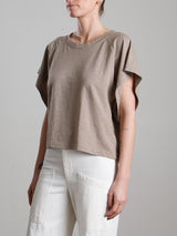 Kimono Tee in Supima Slub - Anthracite