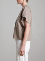 Kimono Tee in Supima Slub - Anthracite