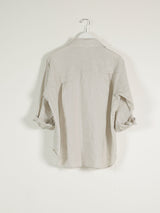 Jessie Shirt in French Linen - Cement