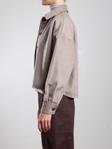 Esme Shirt in Brushed Twill - Toast
