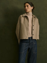 Esme Shirt in Brushed Twill - Toast