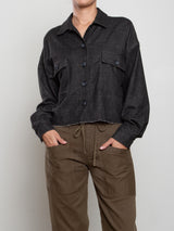 Izzy Shirt in Cambridge Flannel - Charcoal