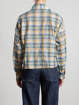 Esme Crop Shirt in Japanese Plaid - Summit