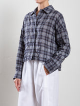 Esme Shirt in Whisper Plaid - Night