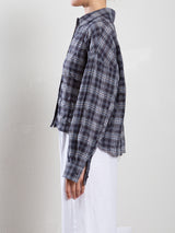 Esme Shirt in Whisper Plaid - Night
