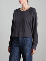 Simon Tee in Supima Slub - Carbon