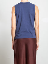 Liv Tank in Supima Slub - Blueberry