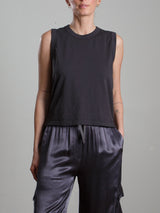 Liv Tank in Supima Slub - Carbon