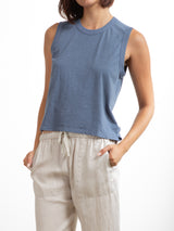 Liv Tank in Supima Slub - Denim