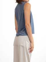Liv Tank in Supima Slub - Denim