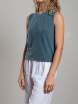 Liv Tank in Supima Slub - Sea
