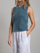 Liv Tank in Supima Slub - Sea