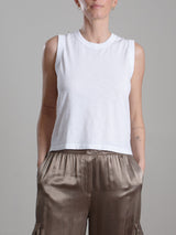 Liv Tank in Supima Slub - White