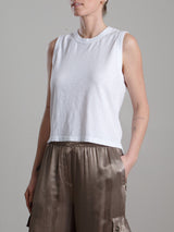 Liv Tank in Supima Slub - White
