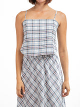 Georgia Top in Wilder Plaid