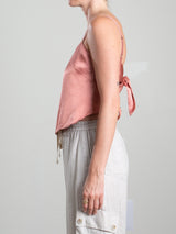 Georgia Top in Vintage Satin - Cinnamon