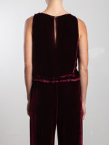 Sylvie Tank in Velvet - Oxblood