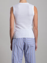 Joan Tank in Thermal - White