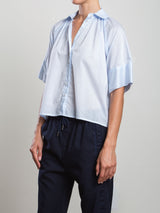Halle Shirt in Spanish Voile - Pale Sky