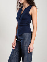 Kiera Henley Tank in Thermal - Midnight