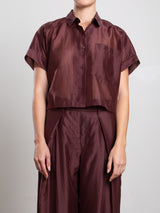 Zoey Shirt in Gossamer - Chocolate