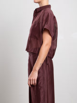 Zoey Shirt in Gossamer - Chocolate