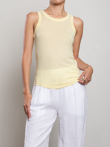Sol Tank in Tissue Jersey - Zest