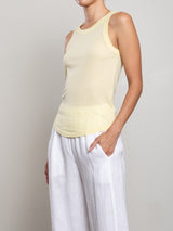Sol Tank in Tissue Jersey - Zest