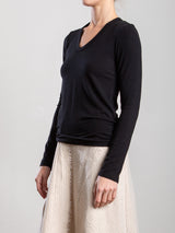 Rina Tee in Cashmere Jersey - Black