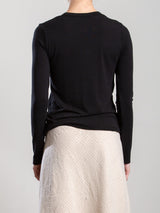 Rina Tee in Cashmere Jersey - Black