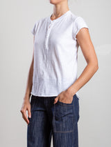 Sal Henley in Supima Slub - White