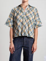 Etta Shirt in Japanese Plaid - Summit