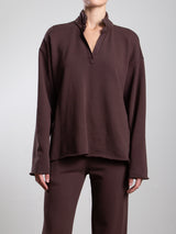 Chad Pullover in French Terry - Bittersweet