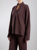 Chad Pullover in French Terry - Bittersweet