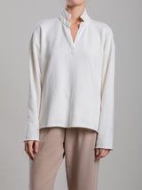 Chad Pullover in French Terry - Cream