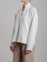 Chad Pullover in French Terry - Cream