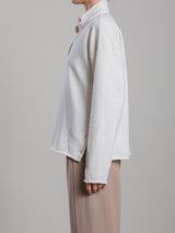 Chad Pullover in French Terry - Cream