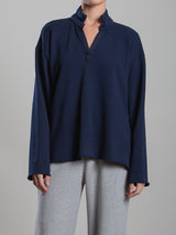 Chad Pullover in French Terry - Midnight