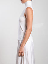 Maya Turtleneck in Cashmere Jersey - Ivory