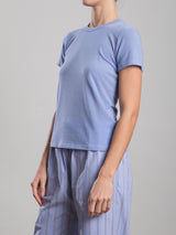 Hazel Tee in Cashmere Jersey - Blue Jay