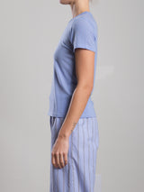 Hazel Tee in Cashmere Jersey - Blue Jay