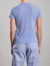 Hazel Tee in Cashmere Jersey - Blue Jay