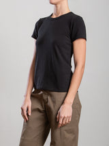 Hazel Tee in Cashmere Jersey - Black